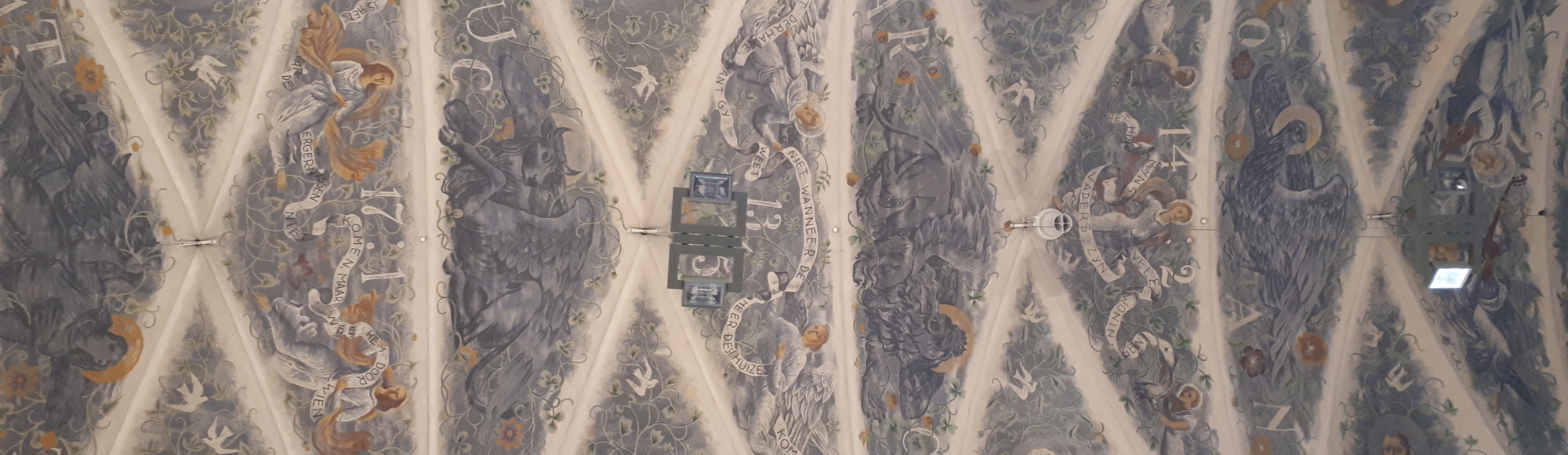 Gewelfschilderingen van de Hubertuskerk